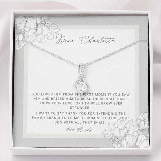 Thank You For Raising The Man Of My Dreams Pendants from Bride Mother of the Groom from Bride Bride to Mother in law gift Bride to Mother in law gift To My Mother In Law On Our Wedding Day Future MIL Gift