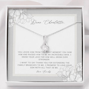 Thank You For Raising The Man Of My Dreams Pendants from Bride Mother of the Groom from Bride Bride to Mother in law gift Bride to Mother in law gift To My Mother In Law On Our Wedding Day Future MIL Gift