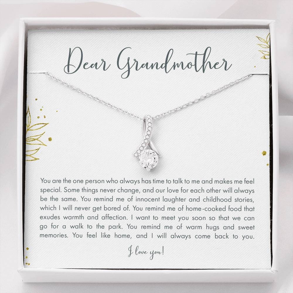 Personalized Gift Grandmother Necklace for Grandma Valentines Birthday  Gift Alluring Beauty Necklaces for Women with Message  Card