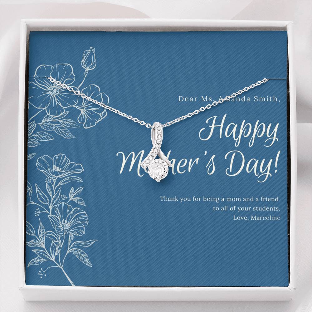 Mom Jewelry Gift, Bonus Mom Gift, 1st Mothers Day Gift, Mothers Day Personalized, Mothers Day Gift From Son, Other Mother Gift, Unbiological Mom Gift,
