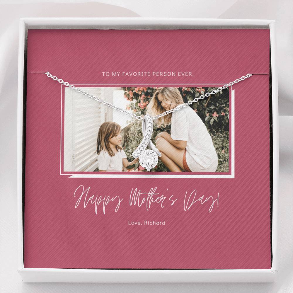 Other Mother Gift, Mother's Day Gift, Mothers Day From Daughter, Stepmom Birthday Gift, Adoptive Mom Gift, Mother and Daughter Necklace, Bonus Mom Gift,