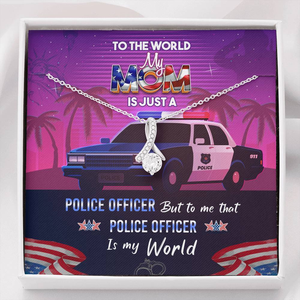 Necklace, Police Officer, Mom Gift, Mother Day Gift