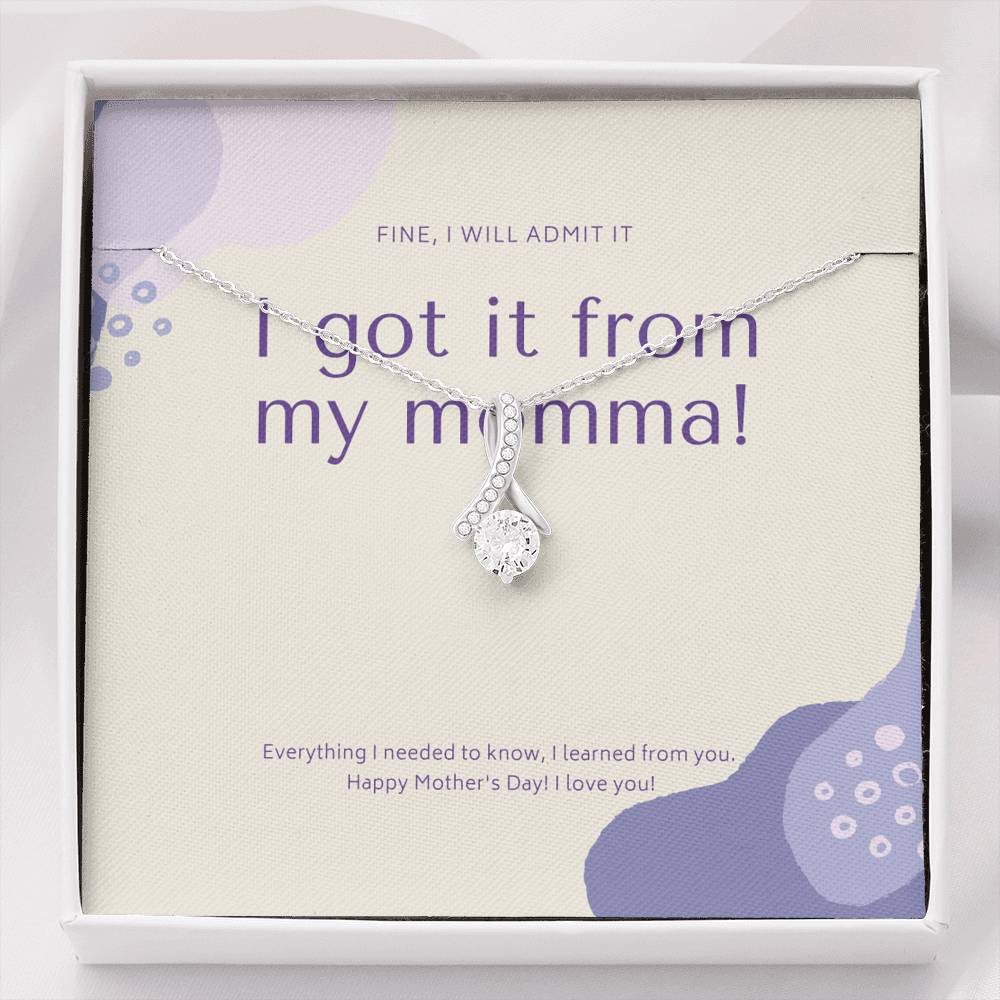 Mother in Law Gift, Personalized Mother Day Necklace, Bonus Mom Gift Necklace, Mothers Day Gift Basket, Foster Mom Gift,  Mom Birthday Card Unbiological Mom Gift,