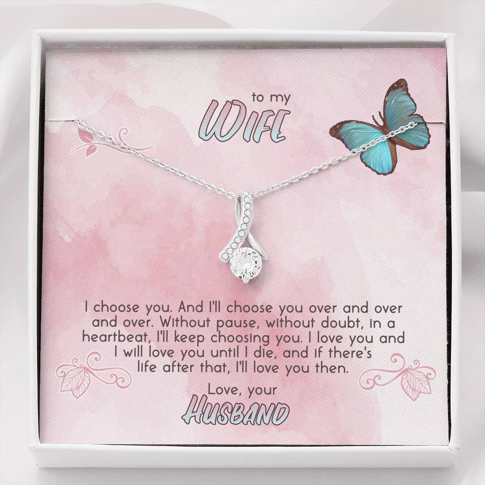 Valentines Necklace Gift For Future Wife Custom Raw Birthstone Charm Pendent