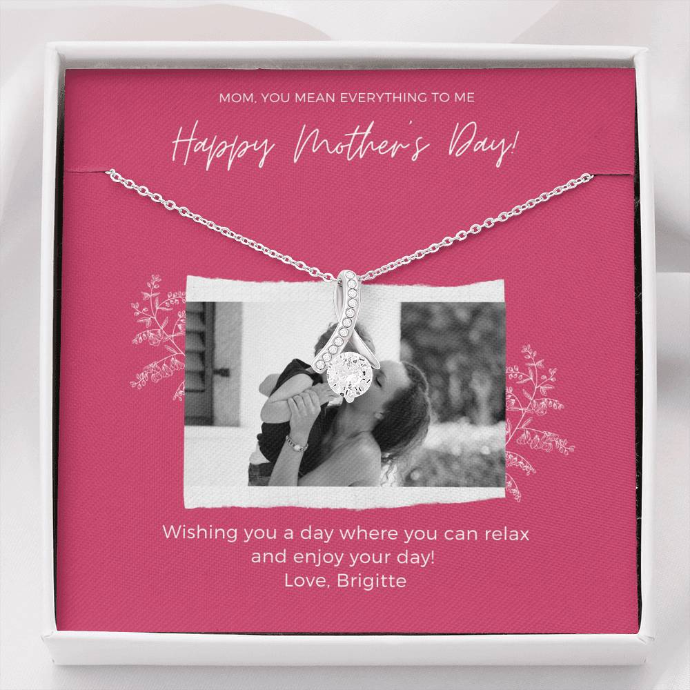 Mothers Day Card, Second Mom Gift, 1st Mothers Day Gift, Mom Jewelry Gift, Mothers Day Gift Basket, Second Mom Gift, Custom Stepmom Necklace,