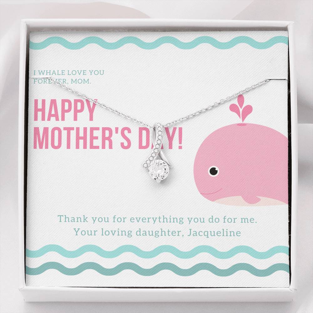 Mother's Day Necklace Gift For Women To My Mother On Mother's Day Birthday Pendent Gift With the Message Card For Grandma Step Mother