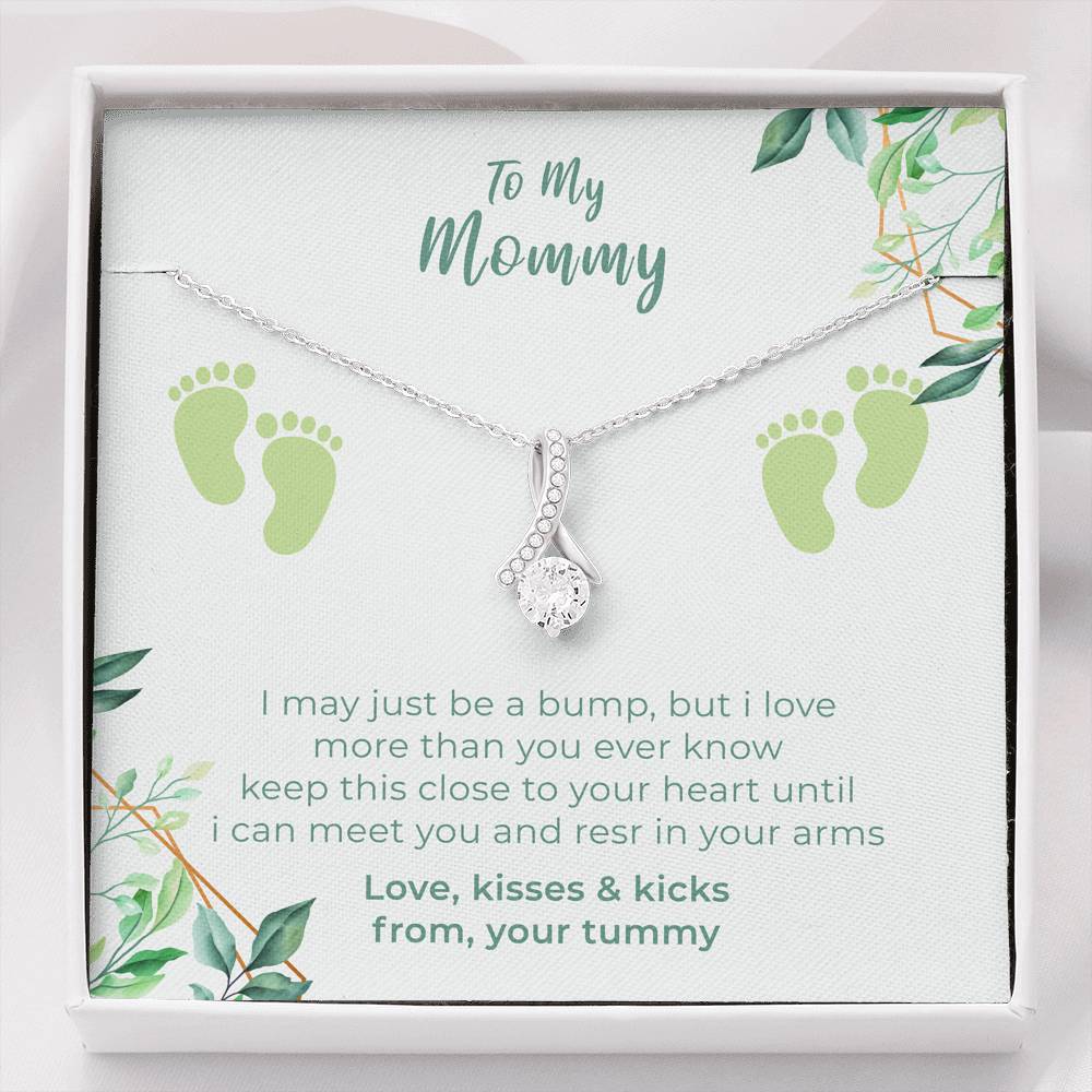 Personalized Necklace Gift For Mother On Her Birthday Mother's Day From Son Daughter To My Mummy Pendent Gift With The Message Card