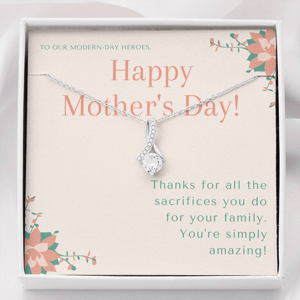 Best Friend Gift BFF, Bonus Mom Gift Necklace, Birthday Gift for Step Mom to Say Thank you, Nana Mothers Day Gift, Best Friend Gift BFF, First Mothers Day Gift, To My Mom