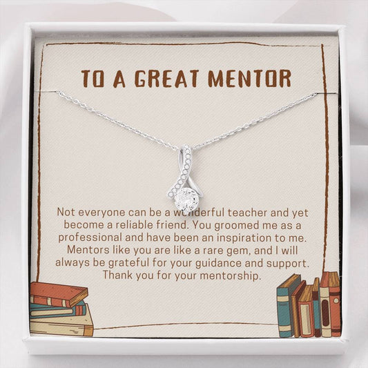 Mentor Gift Necklace, Mentor Gift for Women, Gift For Boss, Teacher, Professor, Tutor, Thank You Gifts For Women, Mentor Thank You