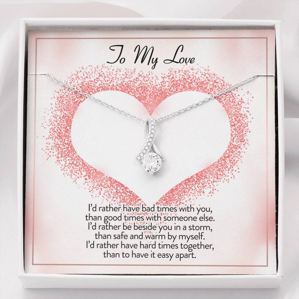 Necklace for Girlfriend Valentines gift for Girlfriend Anniversary gift for Girlfriend Promise necklace for girlfriend from Boyfriend Necklace for Women In Luxury Box