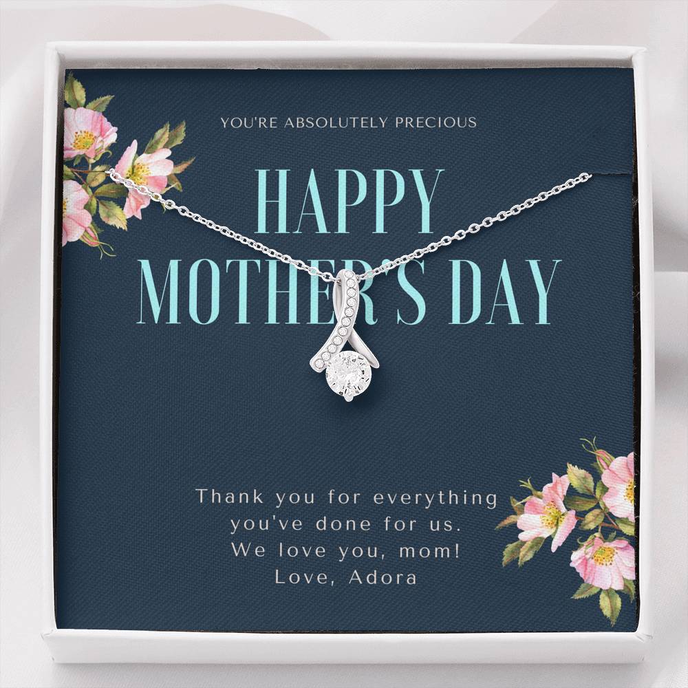 Necklace To My Mom Mother In Law Grandma Pendent Gift With The Message Card Thank You Gift On Her Birthday Mother's Day