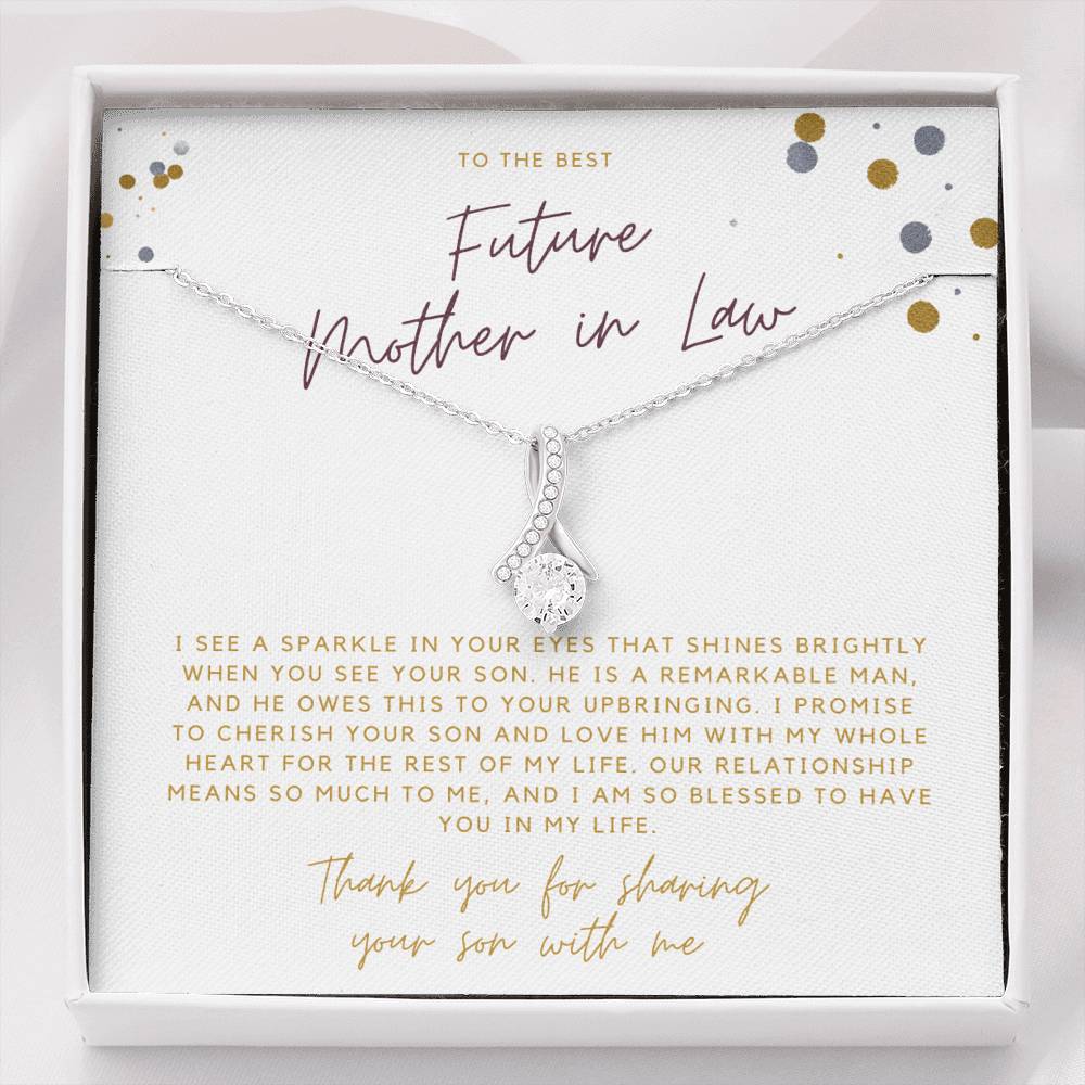 Gifts for Mom Mother of the Bride Necklace Mother of the Groom Gift From Bride Mother of the Bride Necklace Mother of the Groom from Bride Wedding Gift Future MIL
