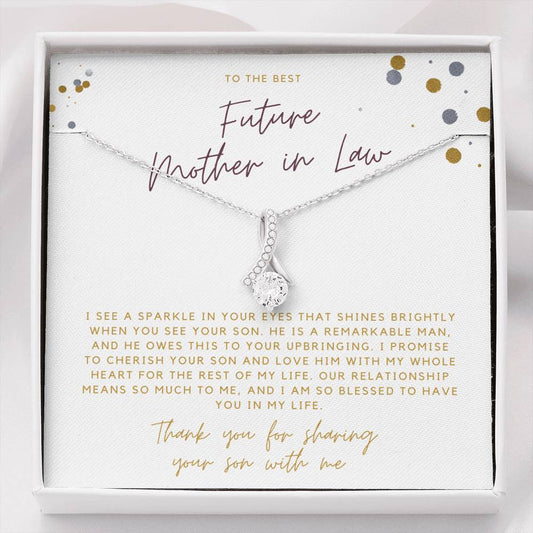 Gifts for Mom Mother of the Bride Necklace Mother of the Groom Gift From Bride Mother of the Bride Necklace Mother of the Groom from Bride Wedding Gift Future MIL