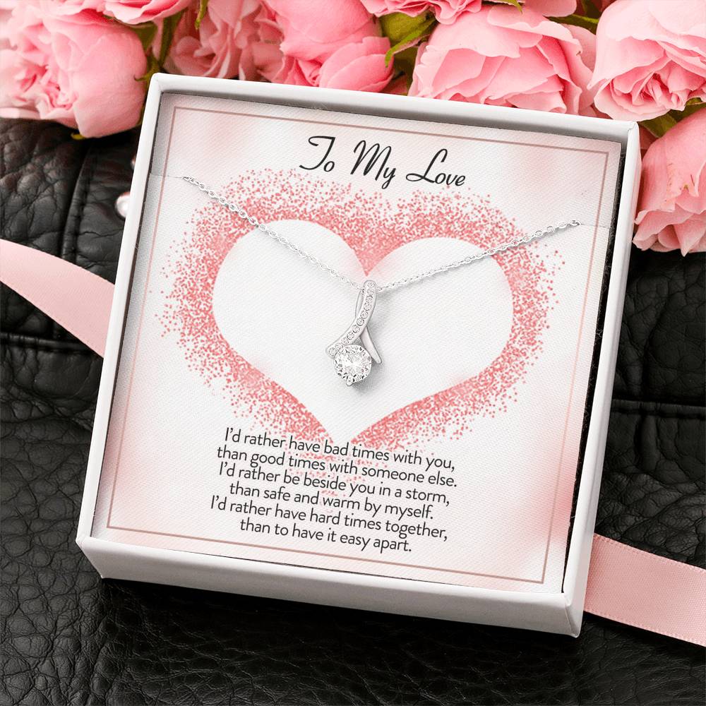Necklace for Girlfriend Valentines gift for Girlfriend Anniversary gift for Girlfriend Promise necklace for girlfriend from Boyfriend Necklace for Women In Luxury Box