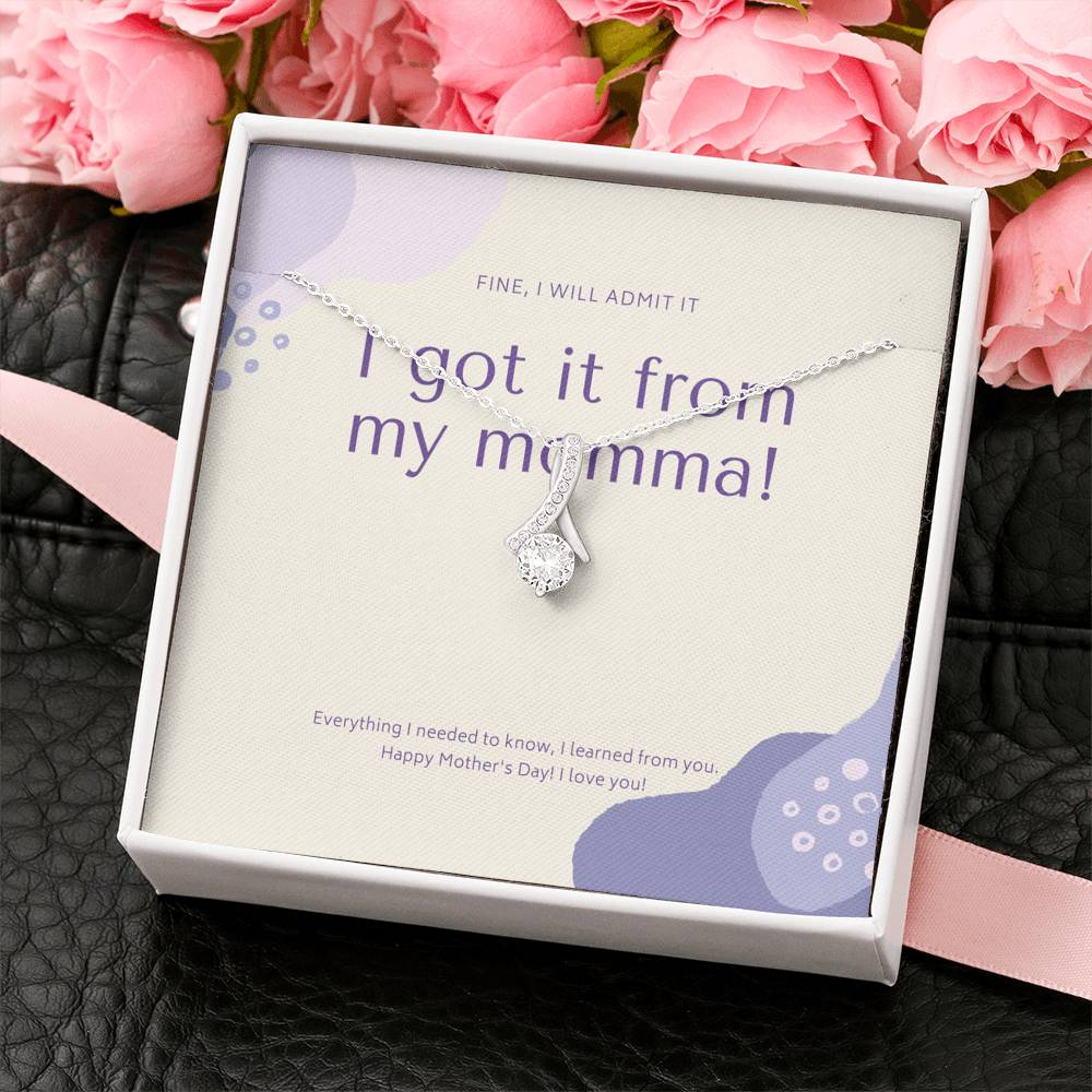 Mother in Law Gift, Personalized Mother Day Necklace, Bonus Mom Gift Necklace, Mothers Day Gift Basket, Foster Mom Gift,  Mom Birthday Card Unbiological Mom Gift,