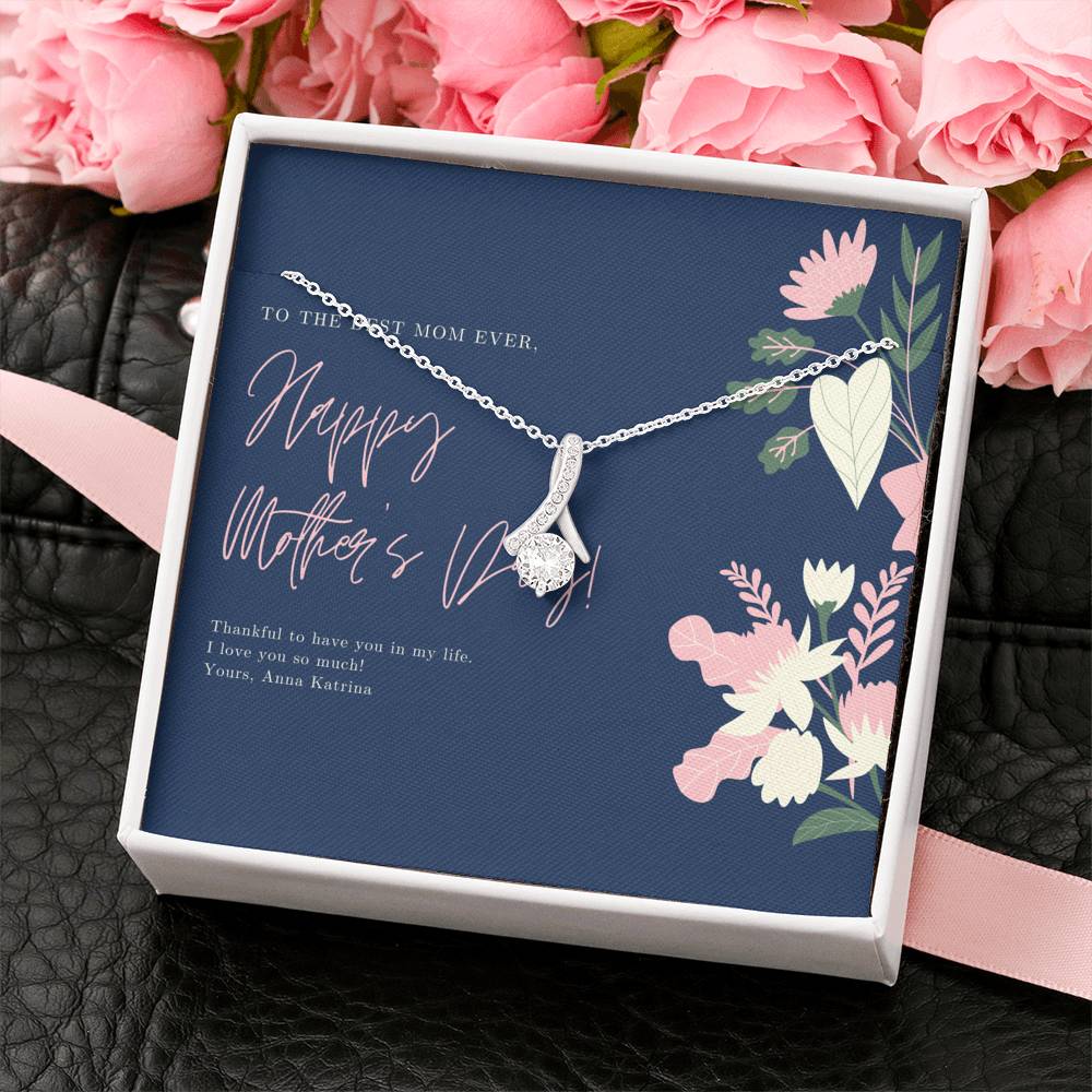 Mothers Day Gift From Husband, Unbiological Mom, Bonus Mom Gift Necklace, Stepmom Gift, Best Friend Gift BFF, Mothers Day From Daughter, Personalized Mother Day Gift,