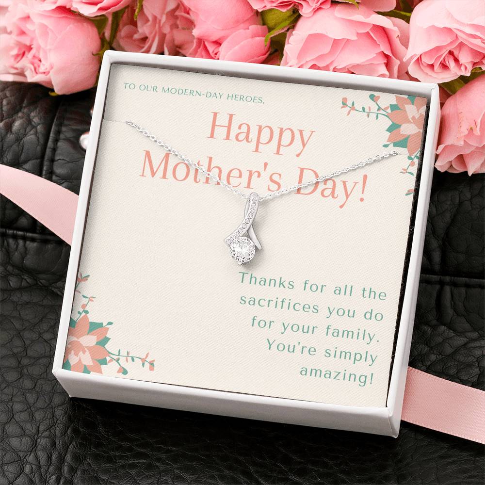 Best Friend Gift BFF, Bonus Mom Gift Necklace, Birthday Gift for Step Mom to Say Thank you, Nana Mothers Day Gift, Best Friend Gift BFF, First Mothers Day Gift, To My Mom