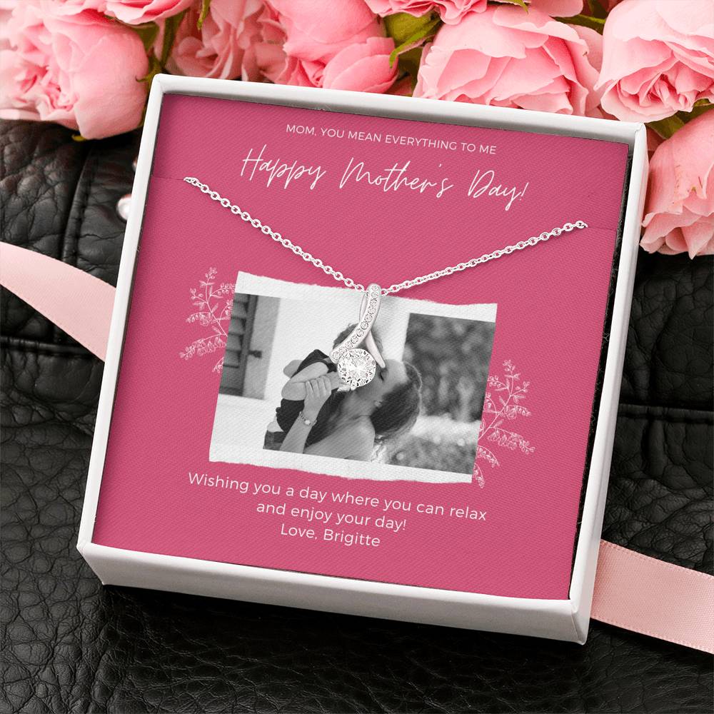 Mothers Day Card, Second Mom Gift, 1st Mothers Day Gift, Mom Jewelry Gift, Mothers Day Gift Basket, Second Mom Gift, Custom Stepmom Necklace,