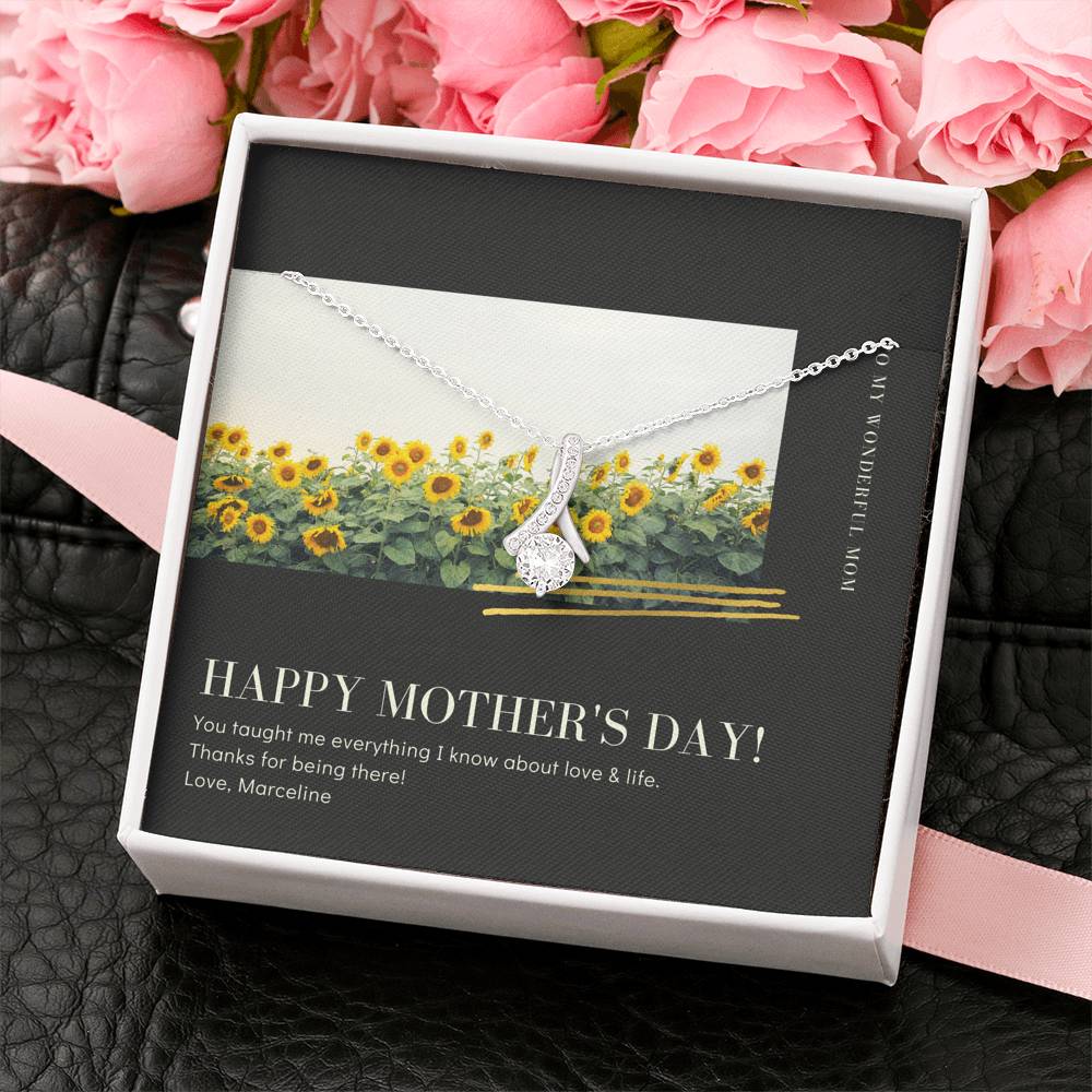 Necklace Gift For Women To My Mother Grandma Mother In Law Pendent Appreciation Love Gift On Mother's Day With The Message Card