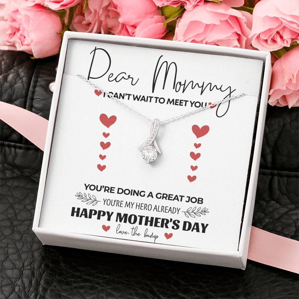 Necklace Gift To My Mom Mother In Law Pendent Gift On Birthday Mother's Day Doing A Great Job Gift With The Message Card From Daughter Son