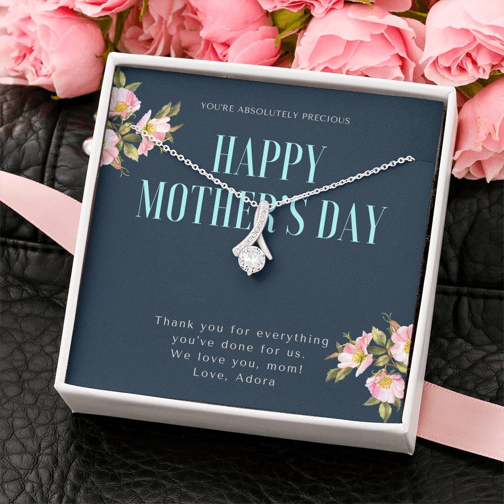 Necklace To My Mom Mother In Law Grandma Pendent Gift With The Message Card Thank You Gift On Her Birthday Mother's Day