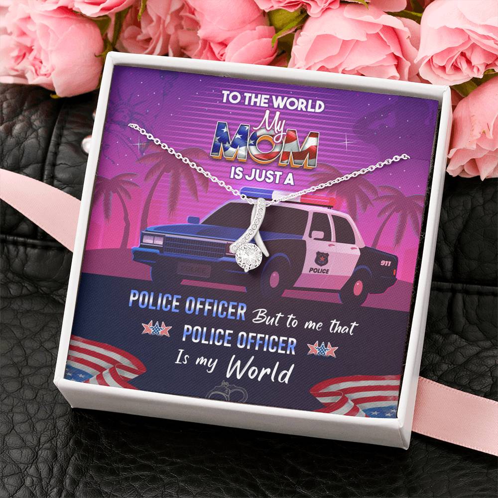 Necklace, Police Officer, Mom Gift, Mother Day Gift