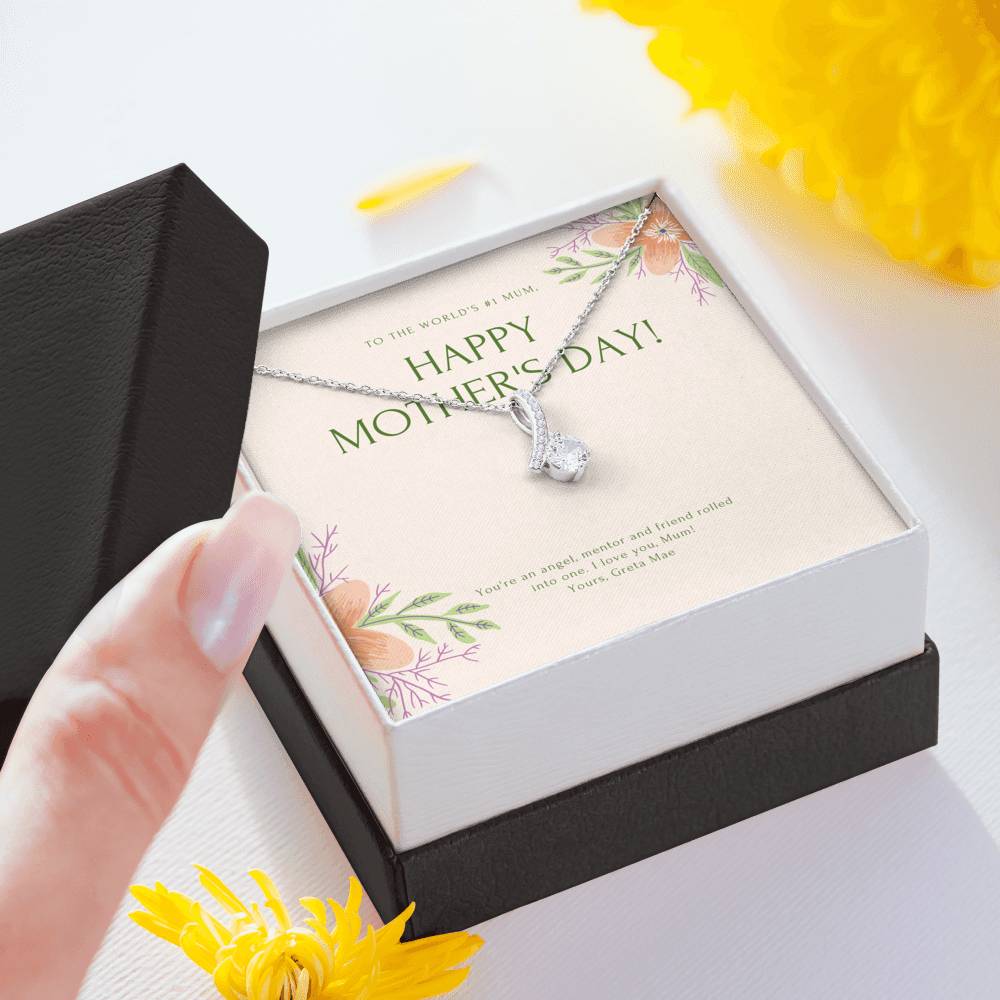 Mother in Law Gift, Foster Mom Gift,  Bonus Mom Gift Necklace, 1st Mothers Day Gift, To My Mom Necklace Mom Necklace Mother Figure Gift,