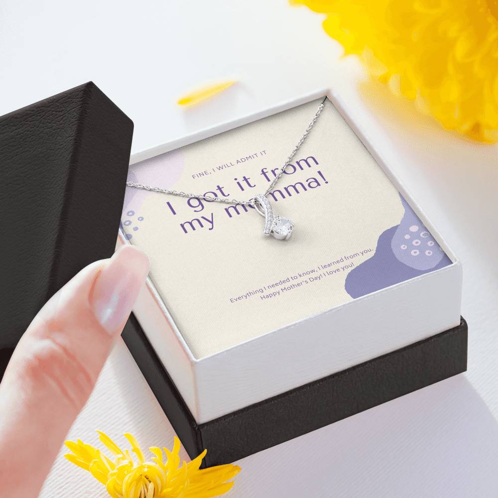 Mother in Law Gift, Personalized Mother Day Necklace, Bonus Mom Gift Necklace, Mothers Day Gift Basket, Foster Mom Gift,  Mom Birthday Card Unbiological Mom Gift,