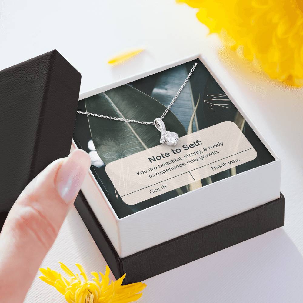 Love Note Card Personalize Valentine Day Ribbon Pendent For Women