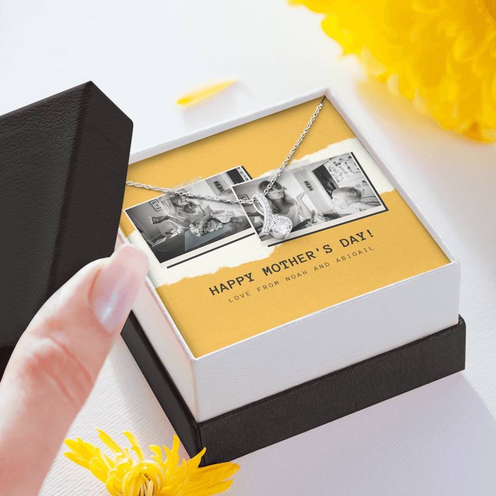 Mom Necklace Mothers Day Card, Mothers Day Gift From Son, Bonus Mom Gift Necklace, Birthday Gift for Step Mom to Say Thank you, Mother's Day Gift, Mom Necklace
