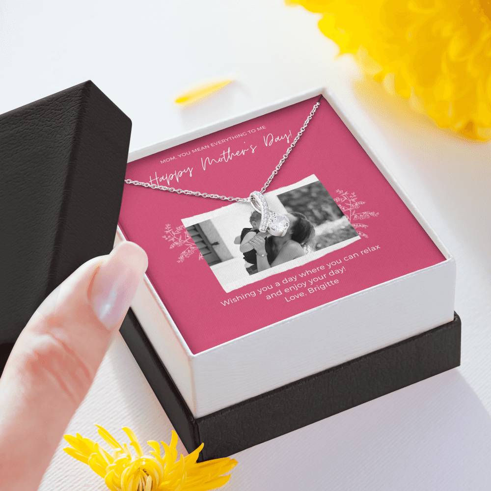 Mothers Day Card, Second Mom Gift, 1st Mothers Day Gift, Mom Jewelry Gift, Mothers Day Gift Basket, Second Mom Gift, Custom Stepmom Necklace,
