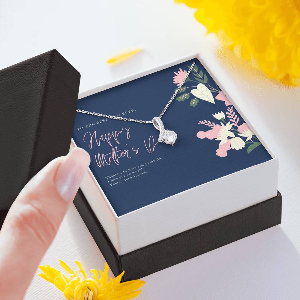 Mothers Day Gift From Husband, Unbiological Mom, Bonus Mom Gift Necklace, Stepmom Gift, Best Friend Gift BFF, Mothers Day From Daughter, Personalized Mother Day Gift,
