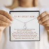 Great Aunt Gift, Gift Necklace for Great Aunt, Card for Great Aunt