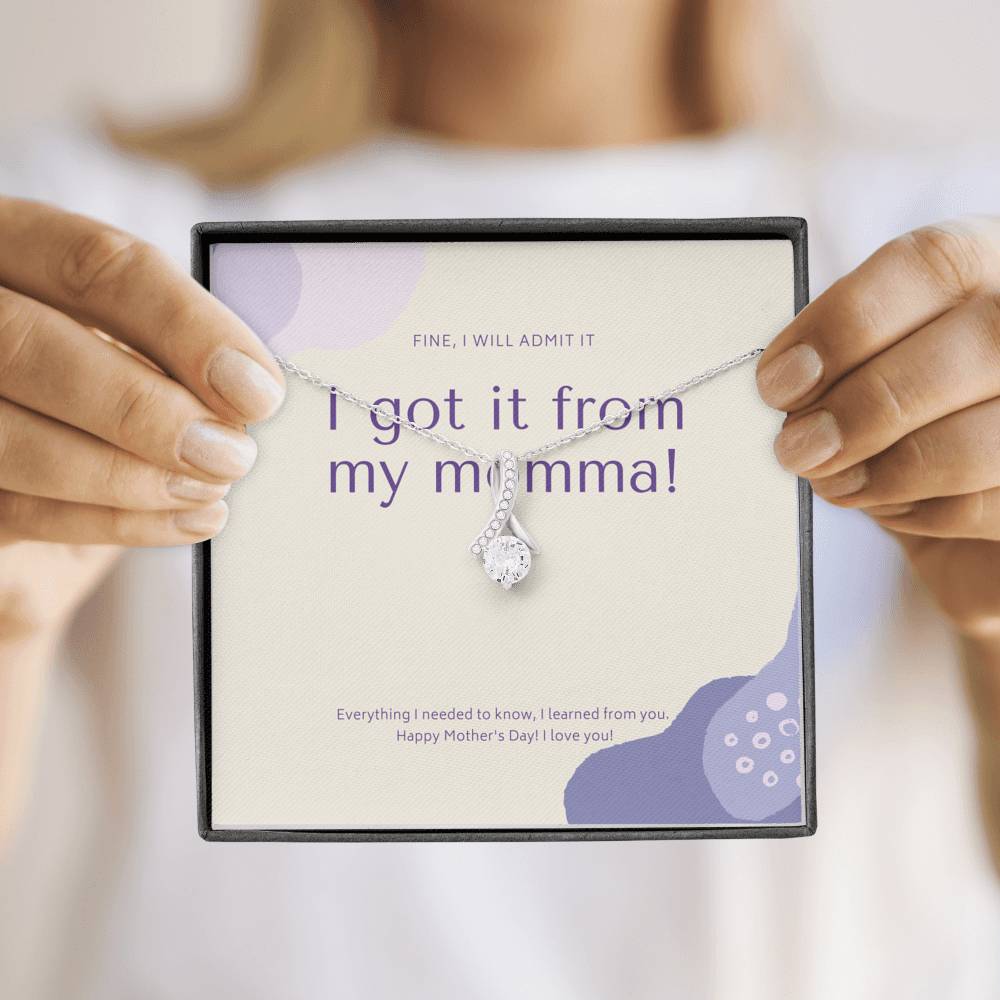 Mother in Law Gift, Personalized Mother Day Necklace, Bonus Mom Gift Necklace, Mothers Day Gift Basket, Foster Mom Gift,  Mom Birthday Card Unbiological Mom Gift,