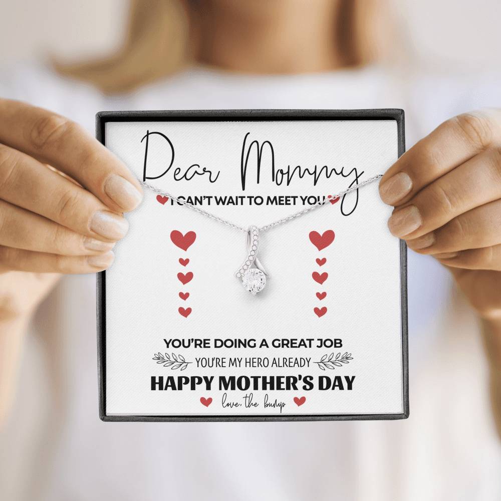 Necklace Gift To My Mom Mother In Law Pendent Gift On Birthday Mother's Day Doing A Great Job Gift With The Message Card From Daughter Son