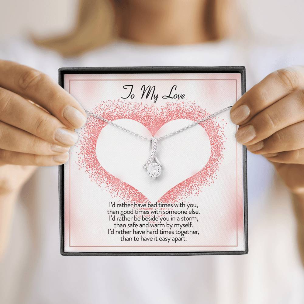 Necklace for Girlfriend Valentines gift for Girlfriend Anniversary gift for Girlfriend Promise necklace for girlfriend from Boyfriend Necklace for Women In Luxury Box