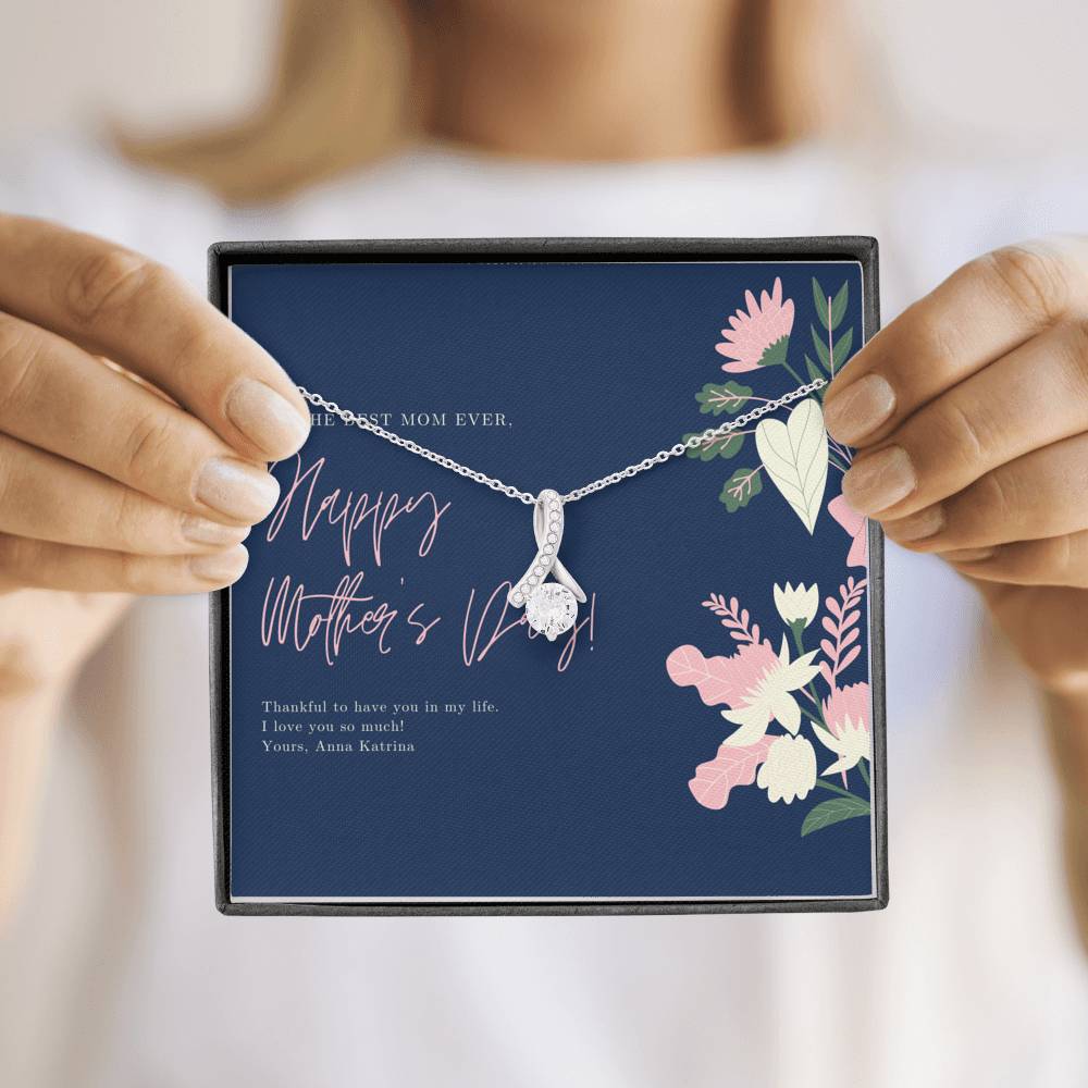 Mothers Day Gift From Husband, Unbiological Mom, Bonus Mom Gift Necklace, Stepmom Gift, Best Friend Gift BFF, Mothers Day From Daughter, Personalized Mother Day Gift,