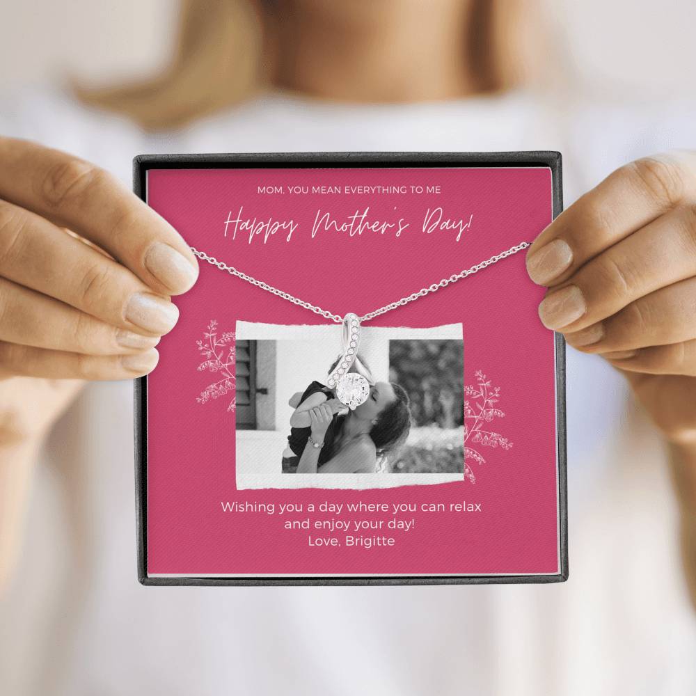 Mothers Day Card, Second Mom Gift, 1st Mothers Day Gift, Mom Jewelry Gift, Mothers Day Gift Basket, Second Mom Gift, Custom Stepmom Necklace,