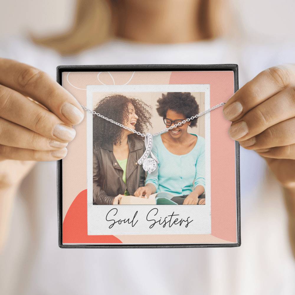 Personalized Gift Sister Necklace for Her Valentines Birthday  Gift Alluring Beauty Dreams for Women with Message  Card
