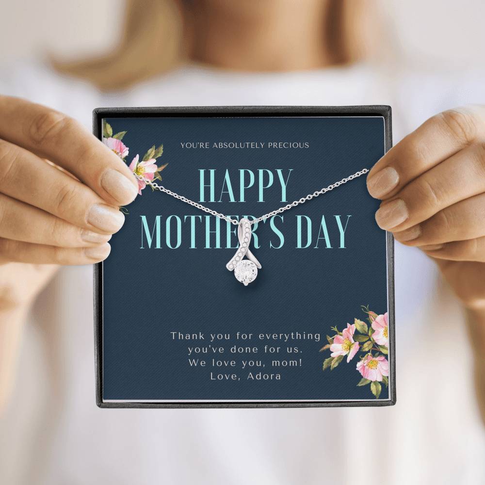 Necklace To My Mom Mother In Law Grandma Pendent Gift With The Message Card Thank You Gift On Her Birthday Mother's Day