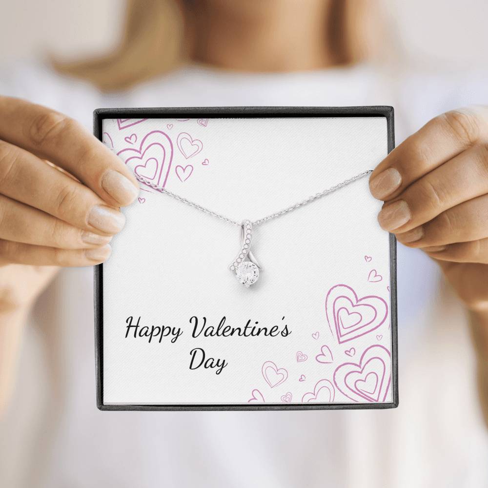 Personalized Wife Girlfriend Necklace  for Her Valentines Birthday Anniversary Gift Alluring  Beauty Necklace for Women with Message  Card