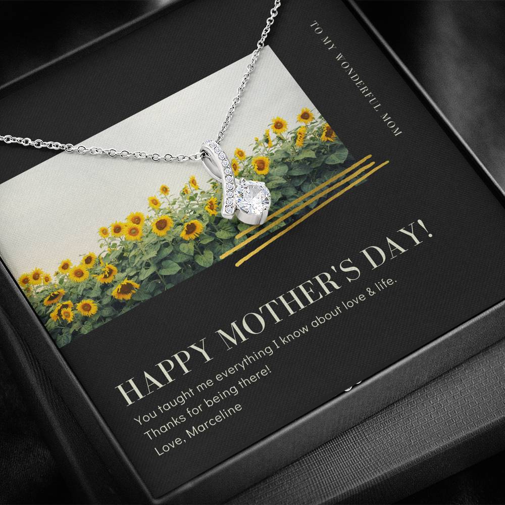 Necklace Gift For Women To My Mother Grandma Mother In Law Pendent Appreciation Love Gift On Mother's Day With The Message Card