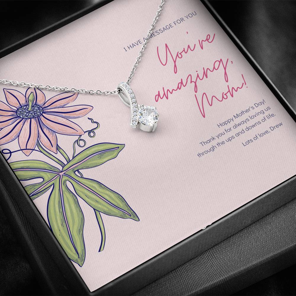 Personalized Mother Day Gift, Aunt Gift For Mothers Day, Diy Mothers Day Gift, Personalized Mother Day Necklace, Stepmom Birthday Gift, Stepmother Necklace, Bonus Mom Gift Necklace,