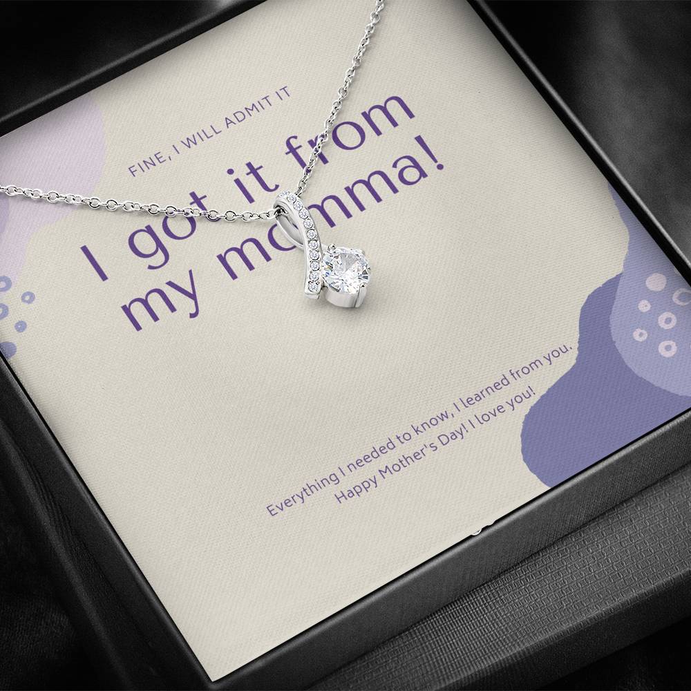 Mother in Law Gift, Personalized Mother Day Necklace, Bonus Mom Gift Necklace, Mothers Day Gift Basket, Foster Mom Gift,  Mom Birthday Card Unbiological Mom Gift,