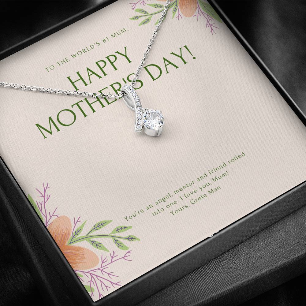 Mother in Law Gift, Foster Mom Gift,  Bonus Mom Gift Necklace, 1st Mothers Day Gift, To My Mom Necklace Mom Necklace Mother Figure Gift,