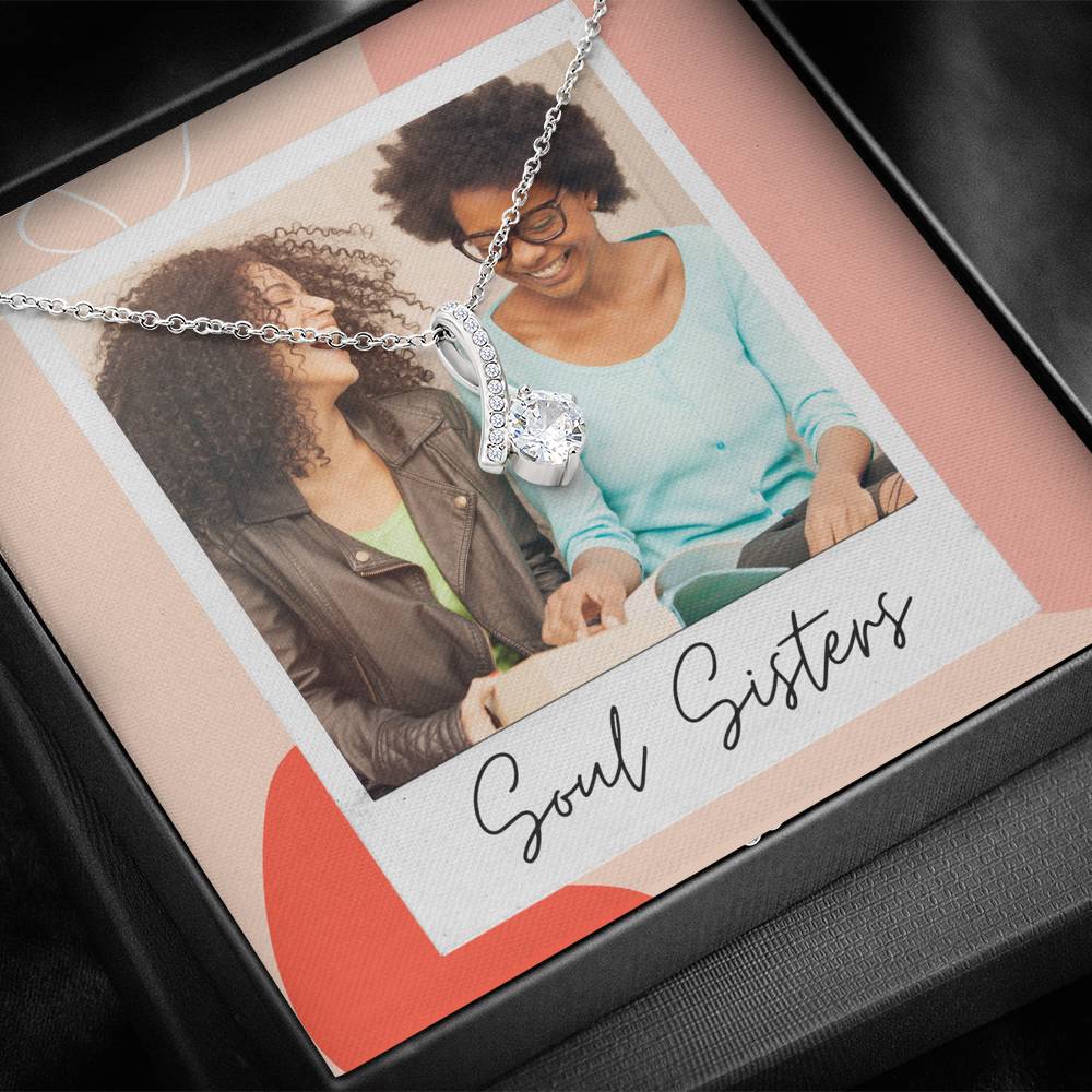 Personalized Gift Sister Necklace for Her Valentines Birthday  Gift Alluring Beauty Dreams for Women with Message  Card