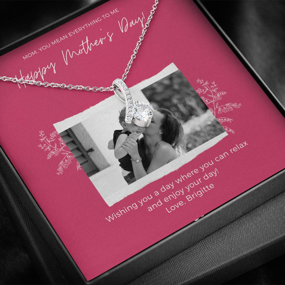Mothers Day Card, Second Mom Gift, 1st Mothers Day Gift, Mom Jewelry Gift, Mothers Day Gift Basket, Second Mom Gift, Custom Stepmom Necklace,