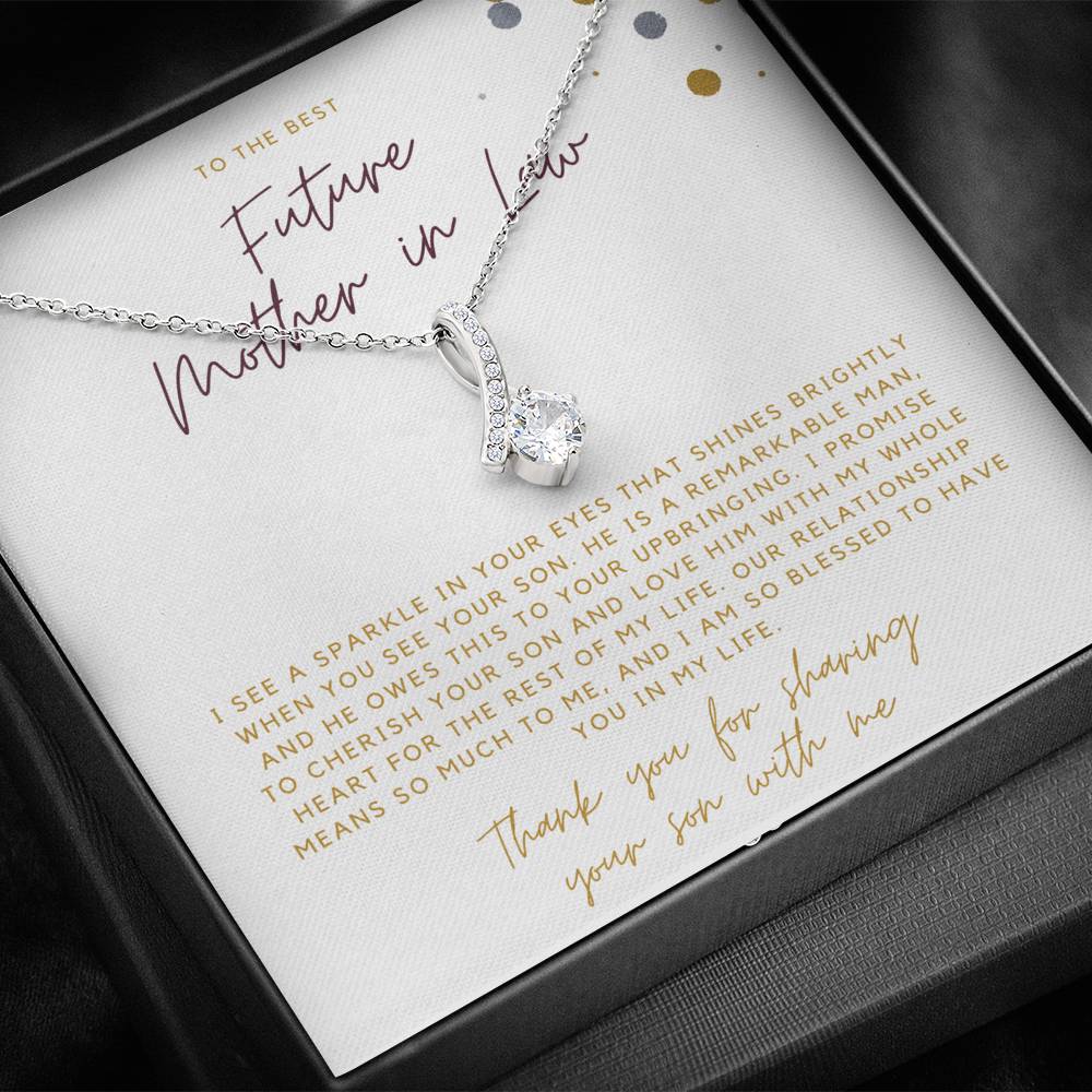 Gifts for Mom Mother of the Bride Necklace Mother of the Groom Gift From Bride Mother of the Bride Necklace Mother of the Groom from Bride Wedding Gift Future MIL
