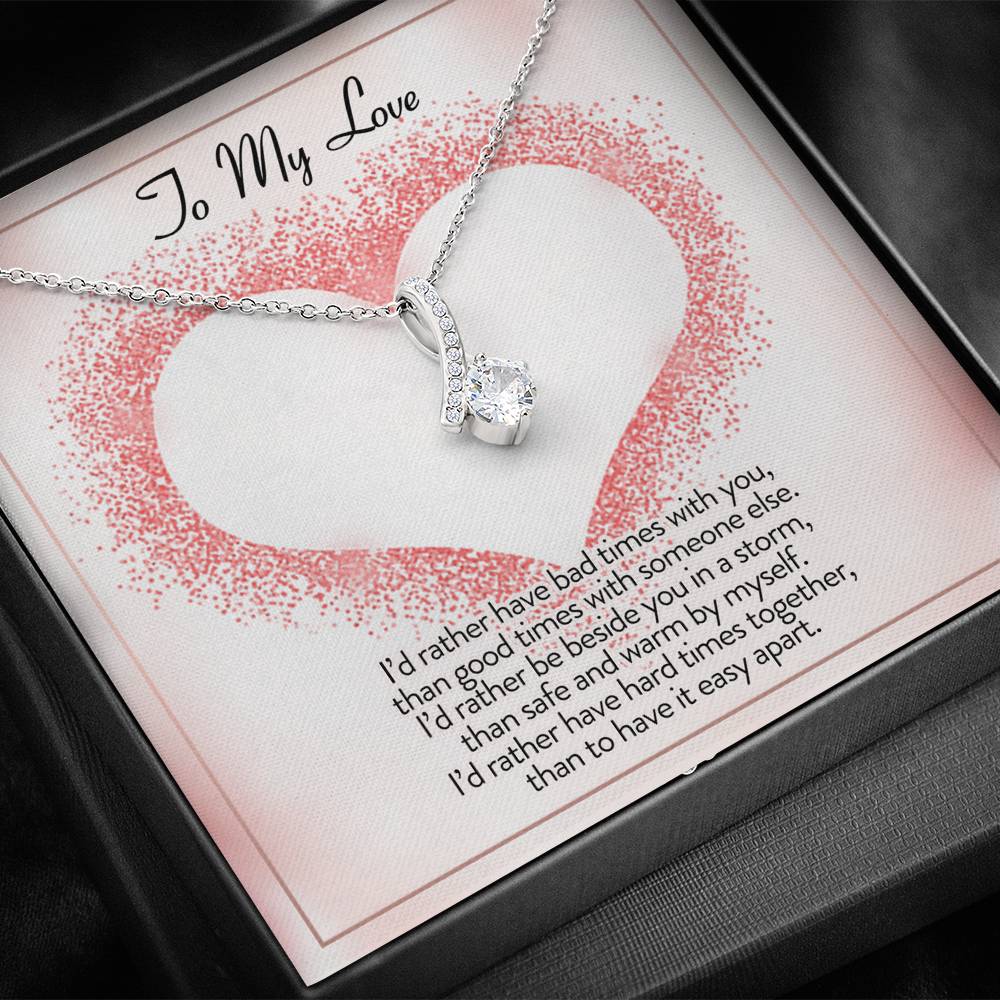 Necklace for Girlfriend Valentines gift for Girlfriend Anniversary gift for Girlfriend Promise necklace for girlfriend from Boyfriend Necklace for Women In Luxury Box