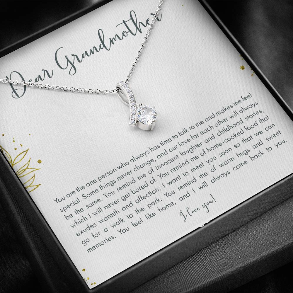 Personalized Gift Grandmother Necklace for Grandma Valentines Birthday  Gift Alluring Beauty Necklaces for Women with Message  Card